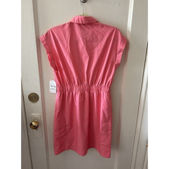 NWT Sadie x Sage Barbie Pink Cargo Style Dress With Zip Front | S - Picture 4 of 5